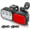 Q6 LED Bicycle Front Rear Lights