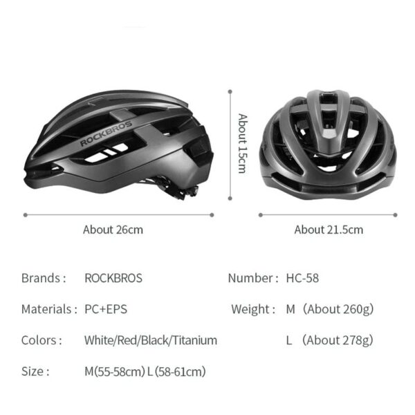 ROCKBROS Ultralight Integrally-molded Cycling Helmet