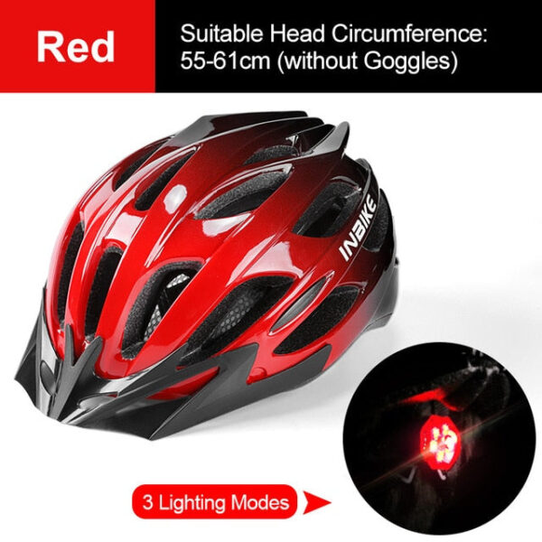 INBIKE Light Bicycle Helmet with Taillight
