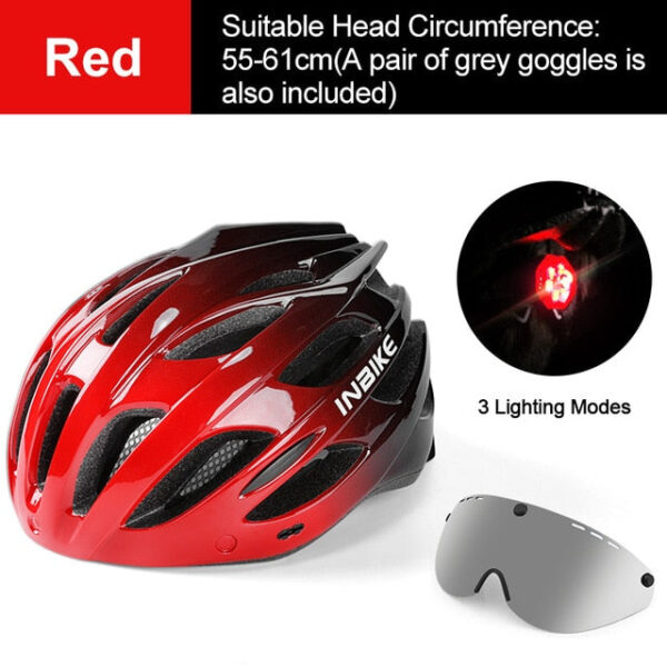 INBIKE Light Bicycle Helmet with Taillight