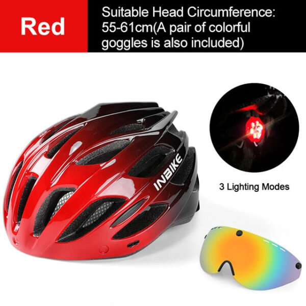 INBIKE Light Bicycle Helmet with Taillight