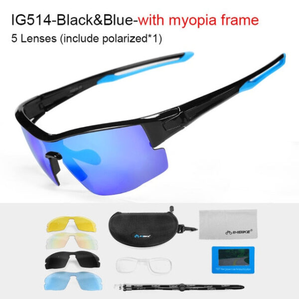 INBIKE Polarized Cycling Glasses with 5 Lenses