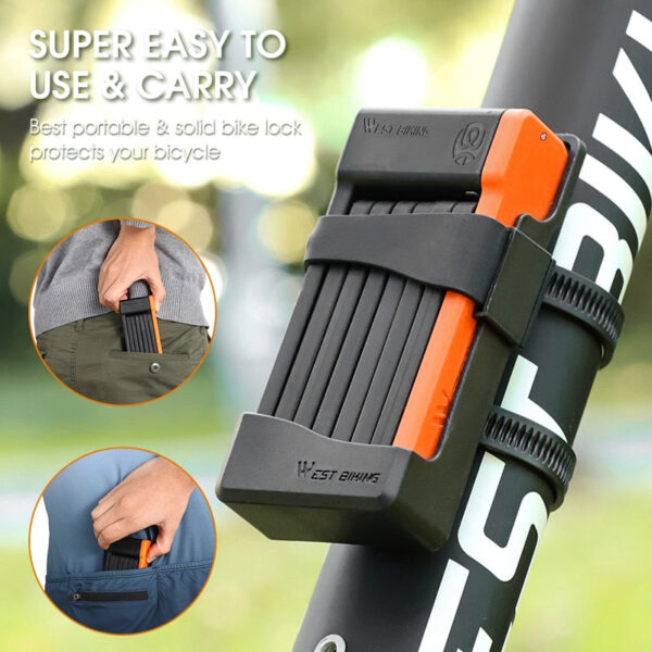 Mini Portable Bicycle Folding Lock