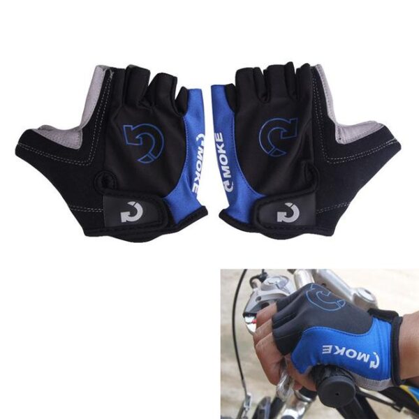 MOKE Gel Pad Half Finger Cycling Gloves