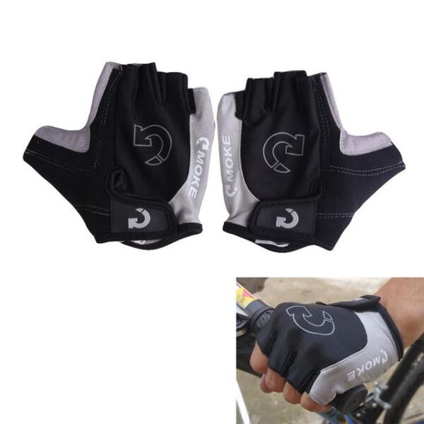MOKE Gel Pad Half Finger Cycling Gloves