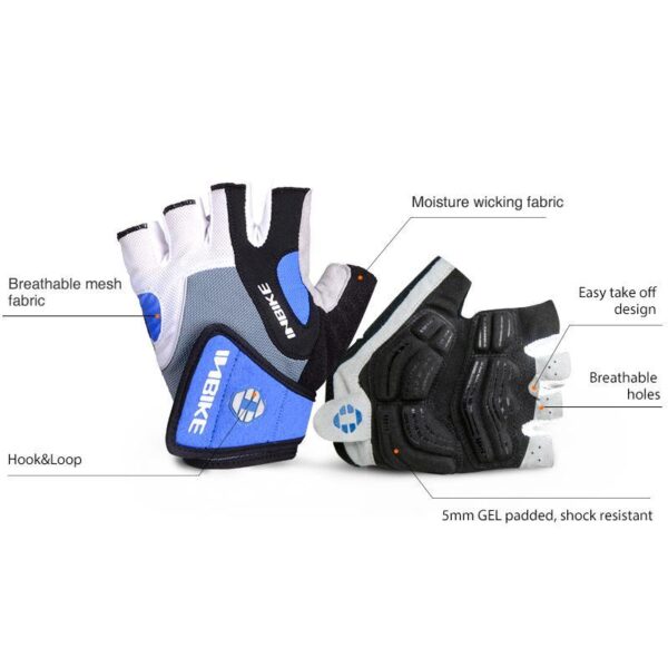 INBIKE Half Finger Gel Pad Cycling Gloves