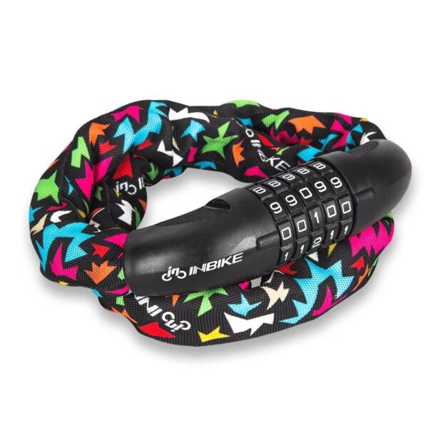 INBIKE 5 Digit Password Bike Chain Lock