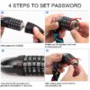 INBIKE 5 Digit Password Bike Chain Lock