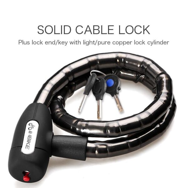 INBIKE 0.85m Flexible Solid Bicycle Cable Lock