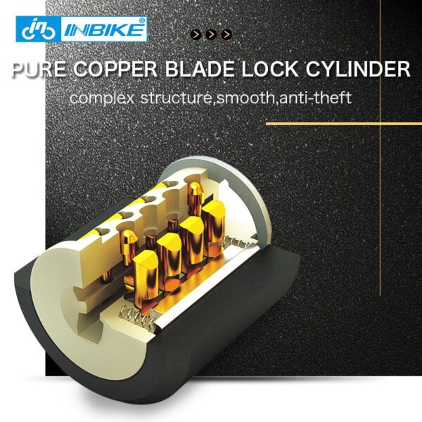 INBIKE 0.85m Flexible Solid Bicycle Cable Lock