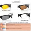 Bluetooth 5.0 Cycling Glasses With 5 Lenses