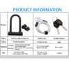 WEST BIKING Safe Anti-Theft Bicycle U-Lock