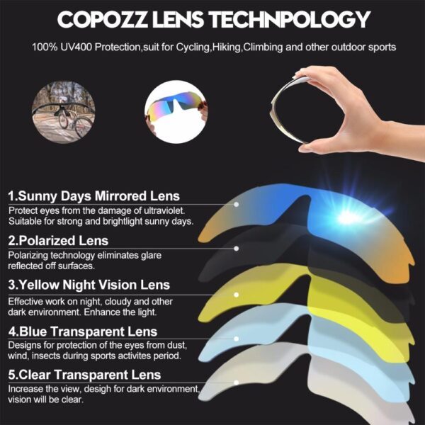 Copozz Polarized Cycling Glasses